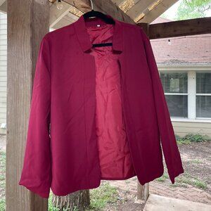 Deep pink-red blazer, size XL